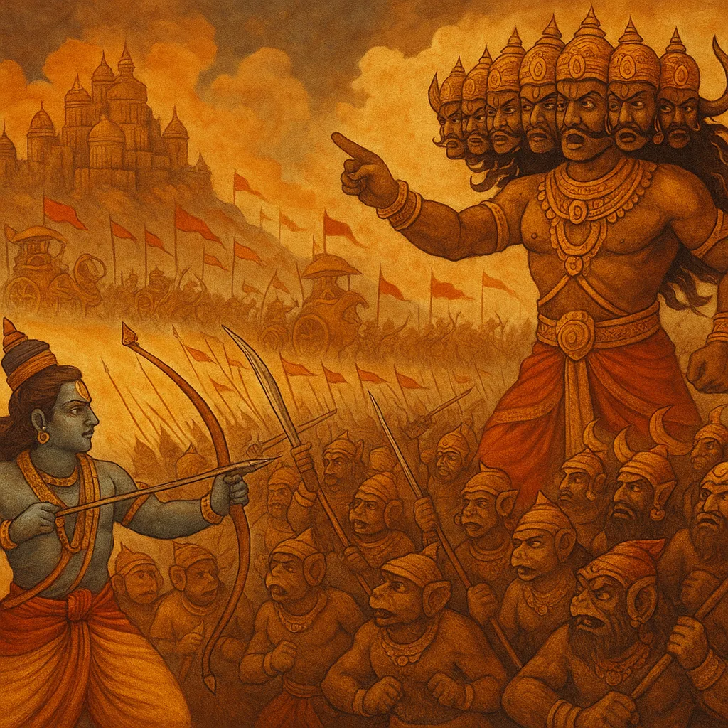 Part 32 Ravana Prepares for War The First Roar of Battle