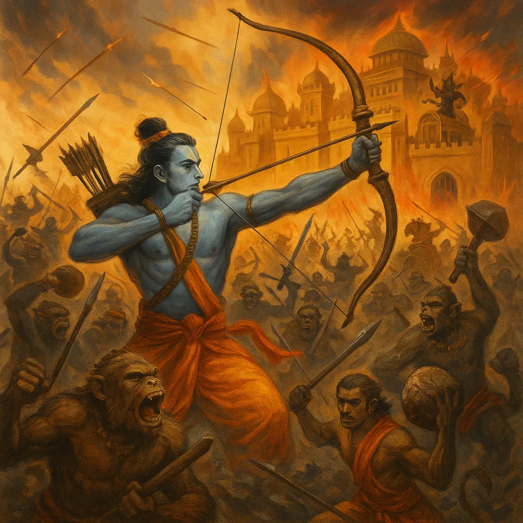 Part 33 The Great War Begins Ramas Army Storms Lanka